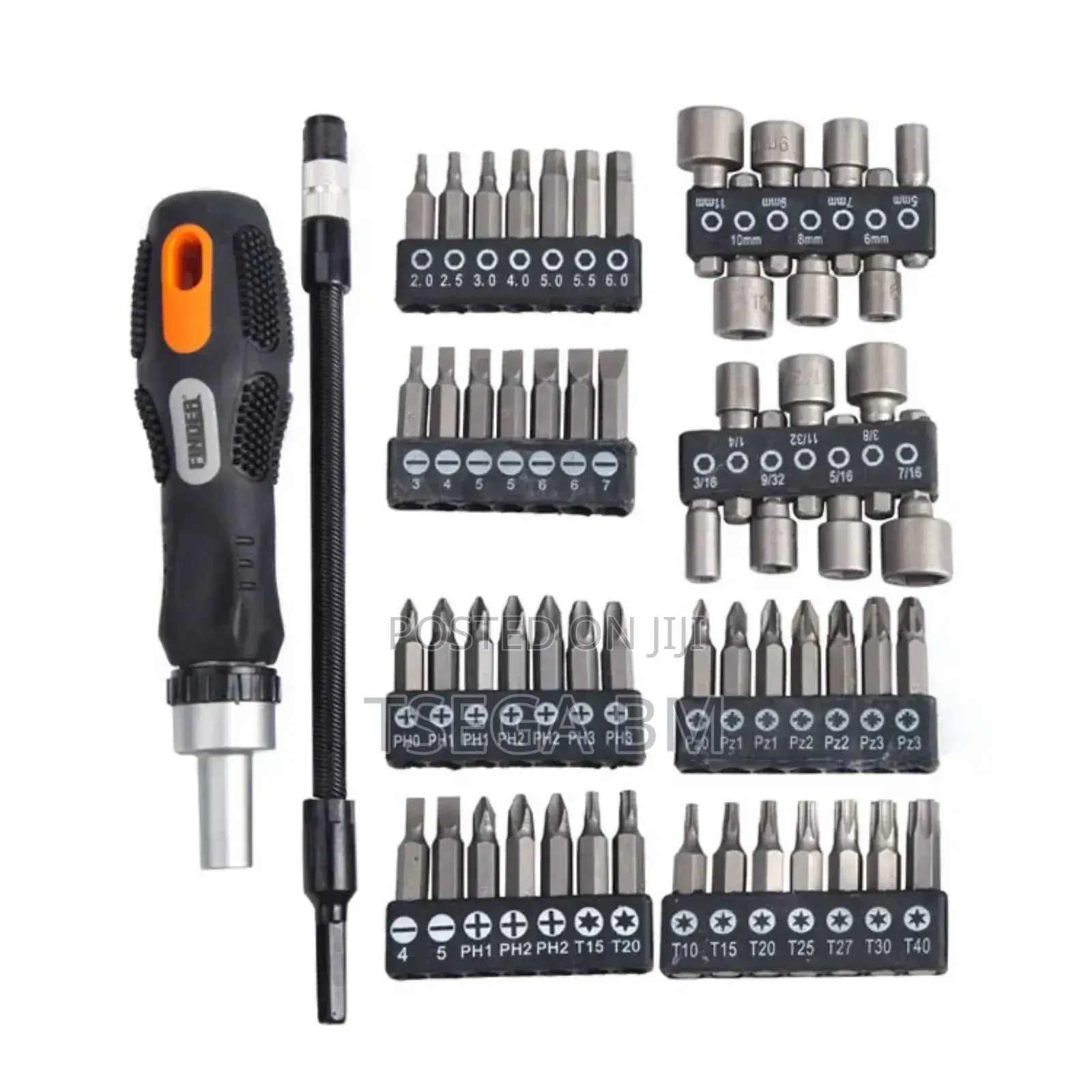 Finder 58 Piece Screwdriver Set