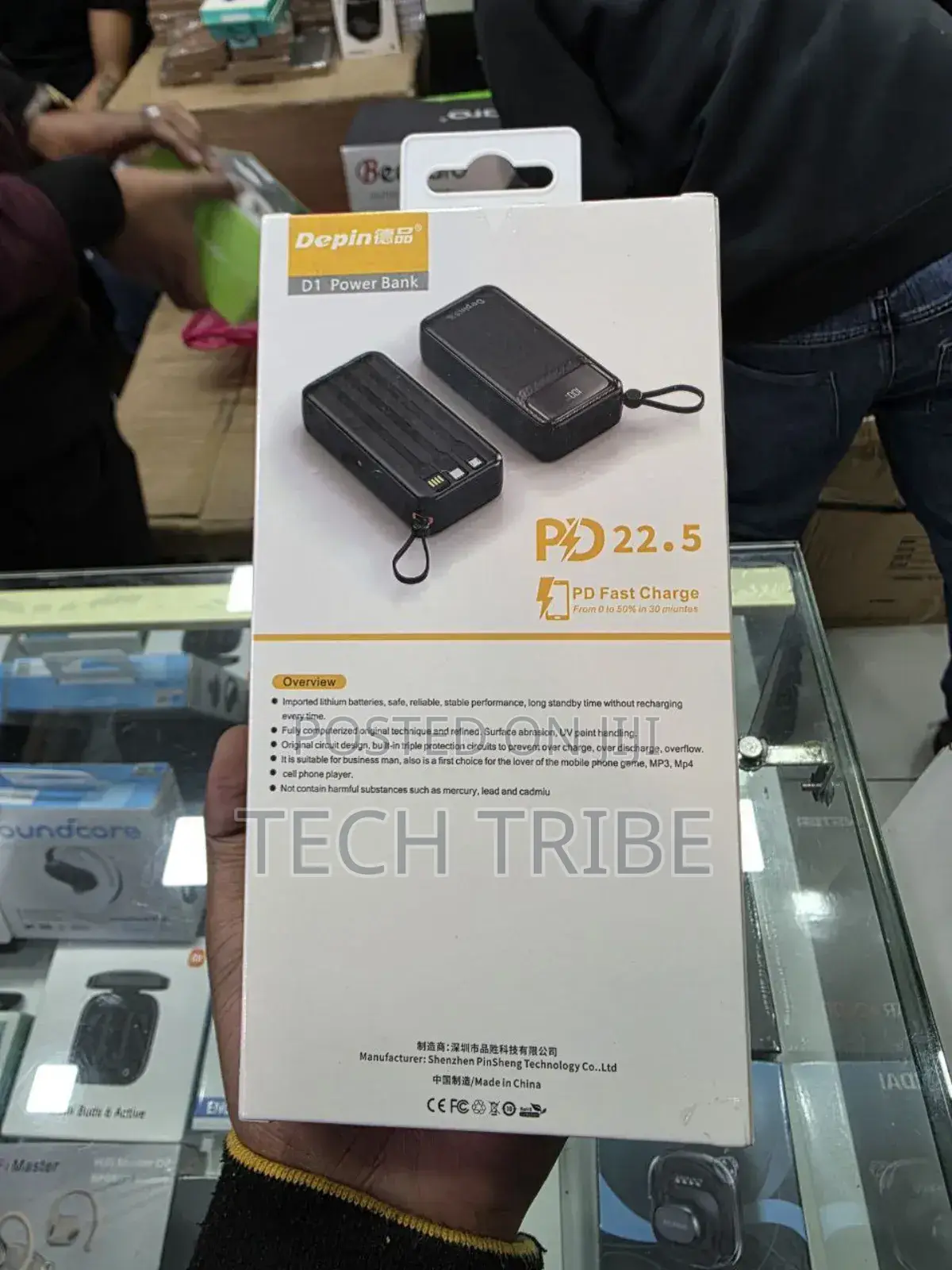 Depin D1 22.5w 20000mah Power Bank - The Ultimate All-in-One Charger!