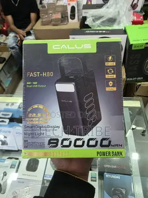 Photo - Calus Fast-H80 80000mah Original Power Bank 22.5w Super Fast Charging.