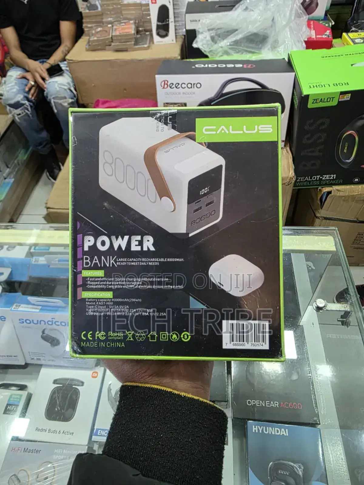 Calus Fast-H80 80000mah Original Power Bank 22.5w Super Fast Charging.