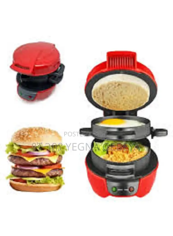 Silver Love Burger Maker – Model: Sc-2515