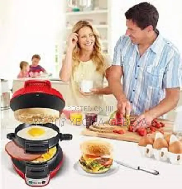 Silver Love Burger Maker – Model: Sc-2515