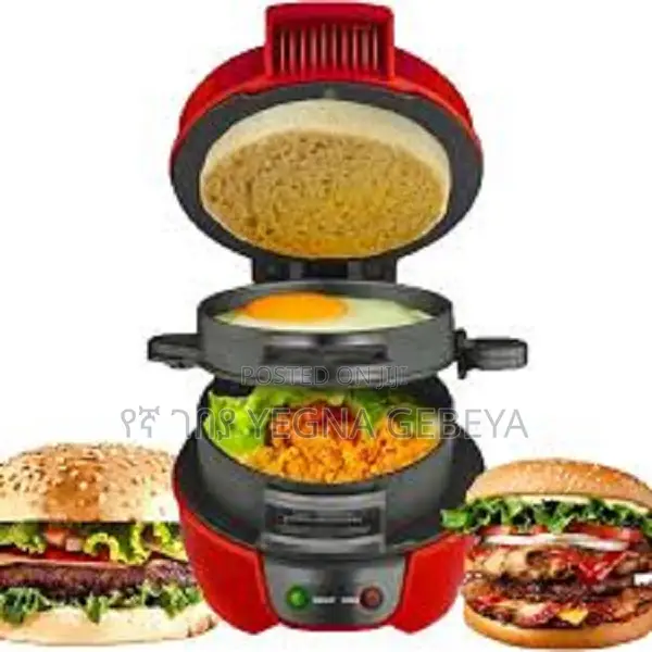 Silver Love Burger Maker – Model: Sc-2515