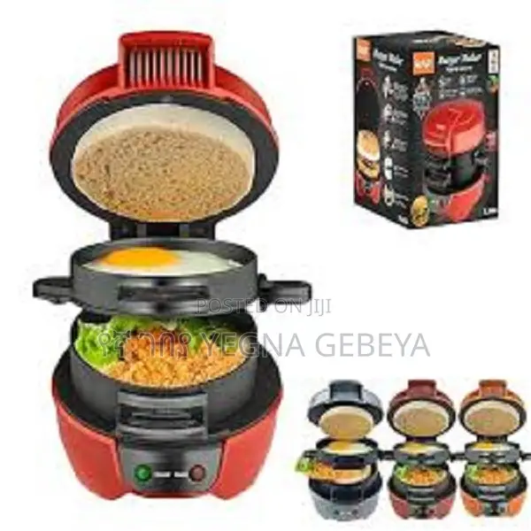 Silver Love Burger Maker – Model: Sc-2515