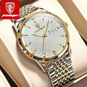 Photo - Poedagar Men Wristwatch Stainless Steel Mens Sports Quartz Watches