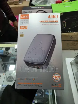 Photo - Ldnio Q4010 6-in-1 Desktop Charger 140w Total Power Output 15w Fast.