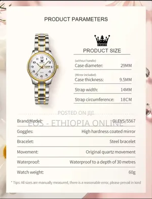 Olevs Brand Quartz Women's Watch [Preorder]