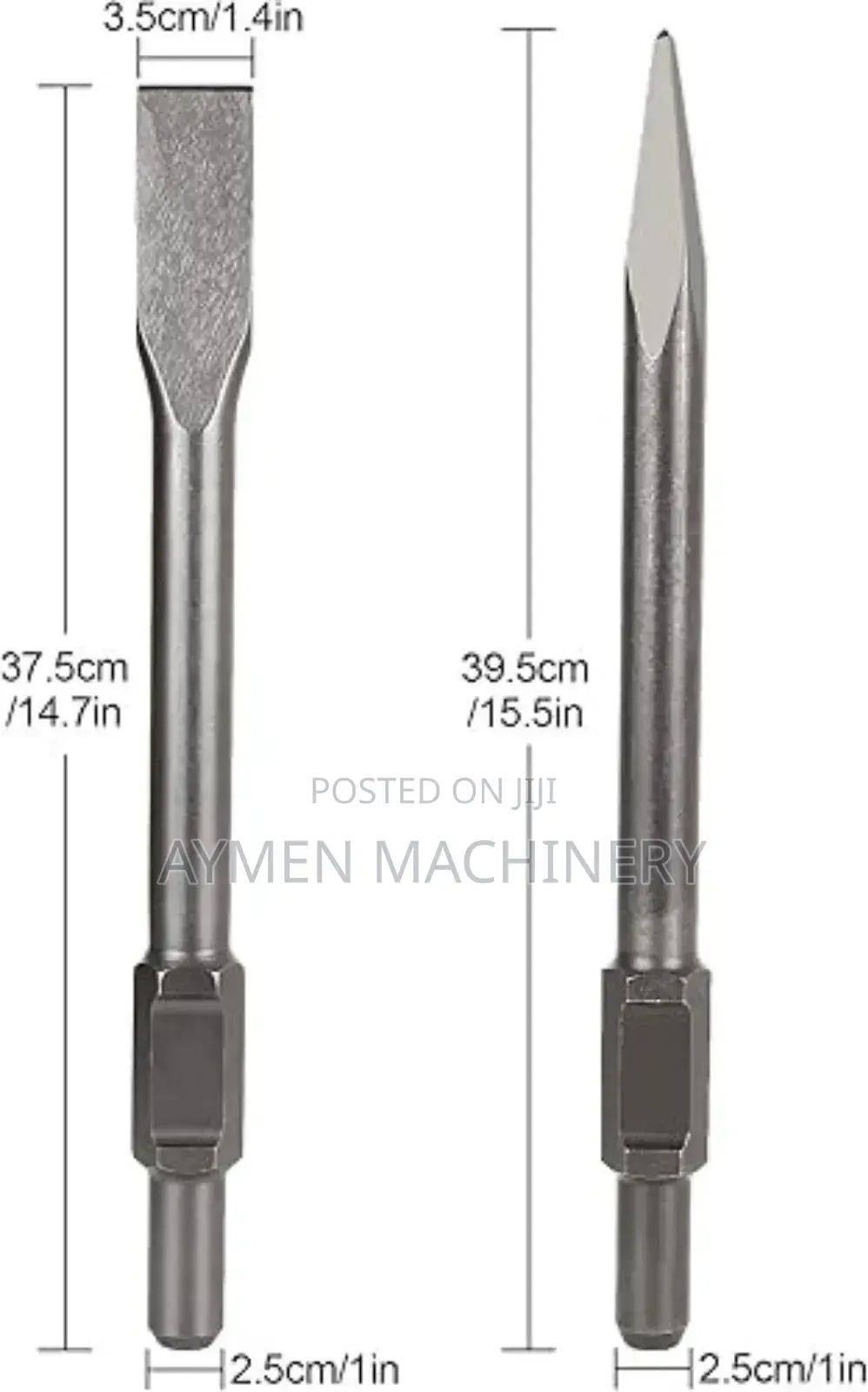 የጃክ ሀመር ፑንታ SDS Hex Chisel Set for Demolition Breaker Jackhammer