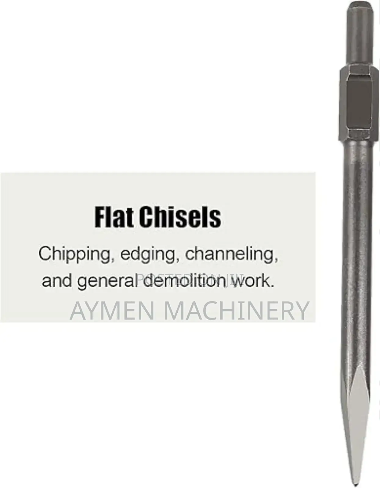 የጃክ ሀመር ፑንታ SDS Hex Chisel Set for Demolition Breaker Jackhammer