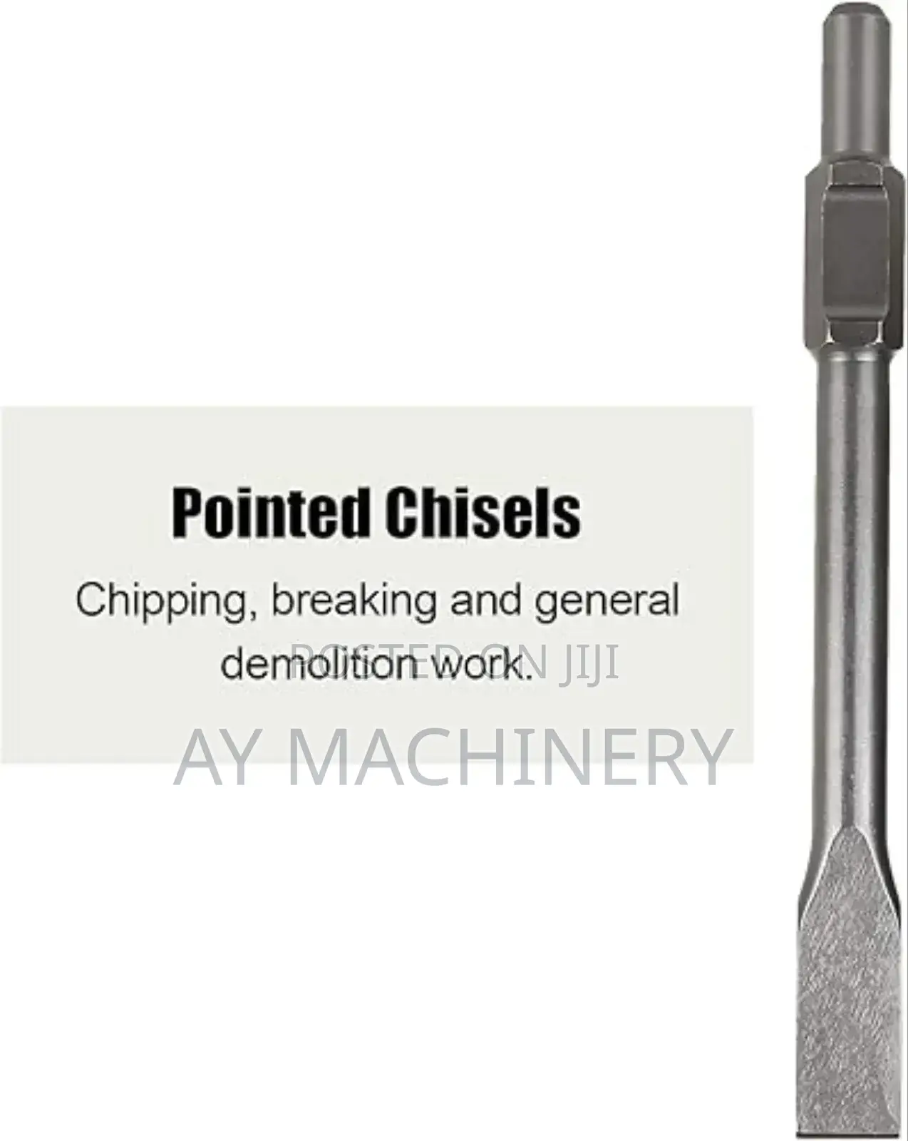 የጃክ ሀመር ፑንታ SDS Hex Chisel Set for Demolition Breaker Jackhammer