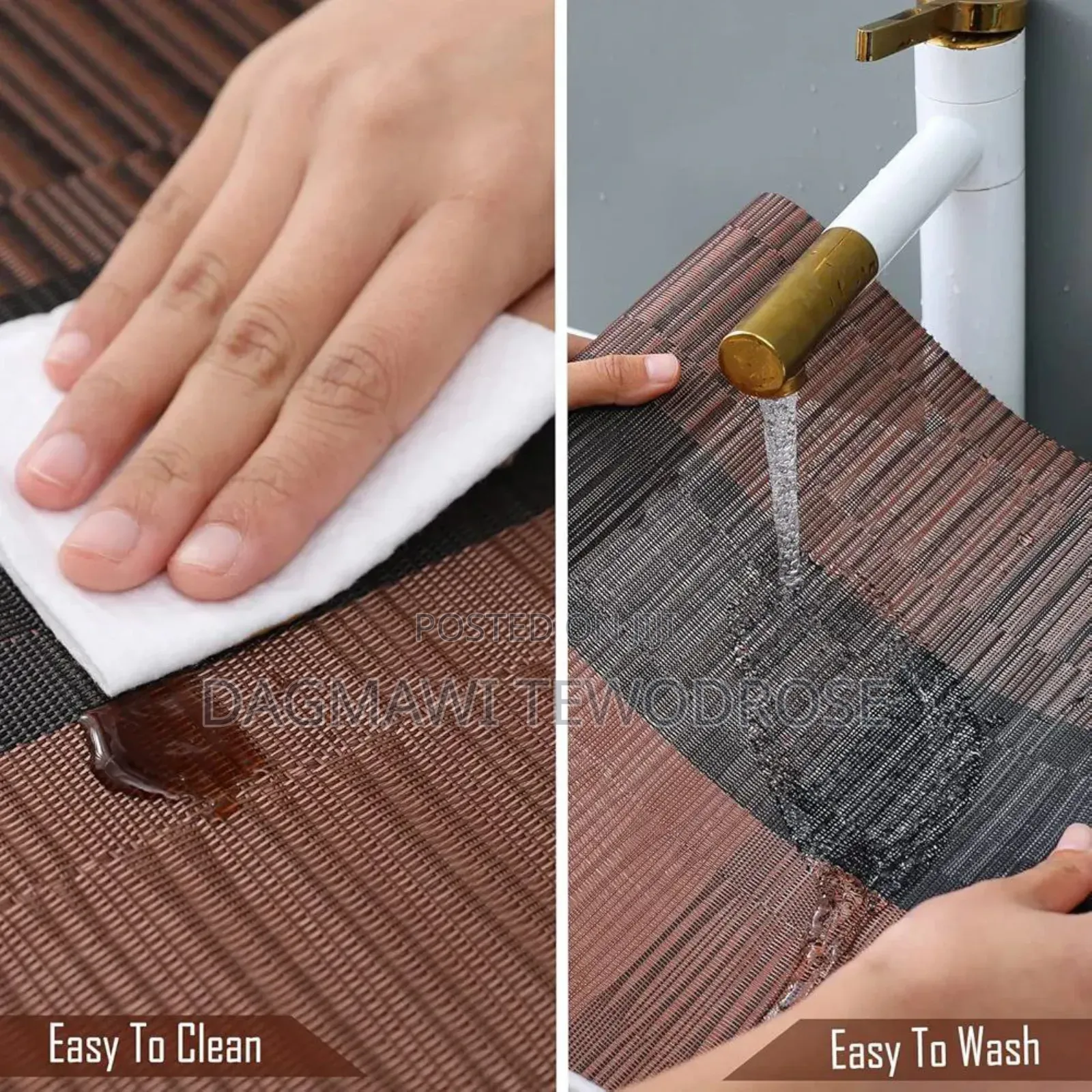 7pieces Tablemats With Table Runner