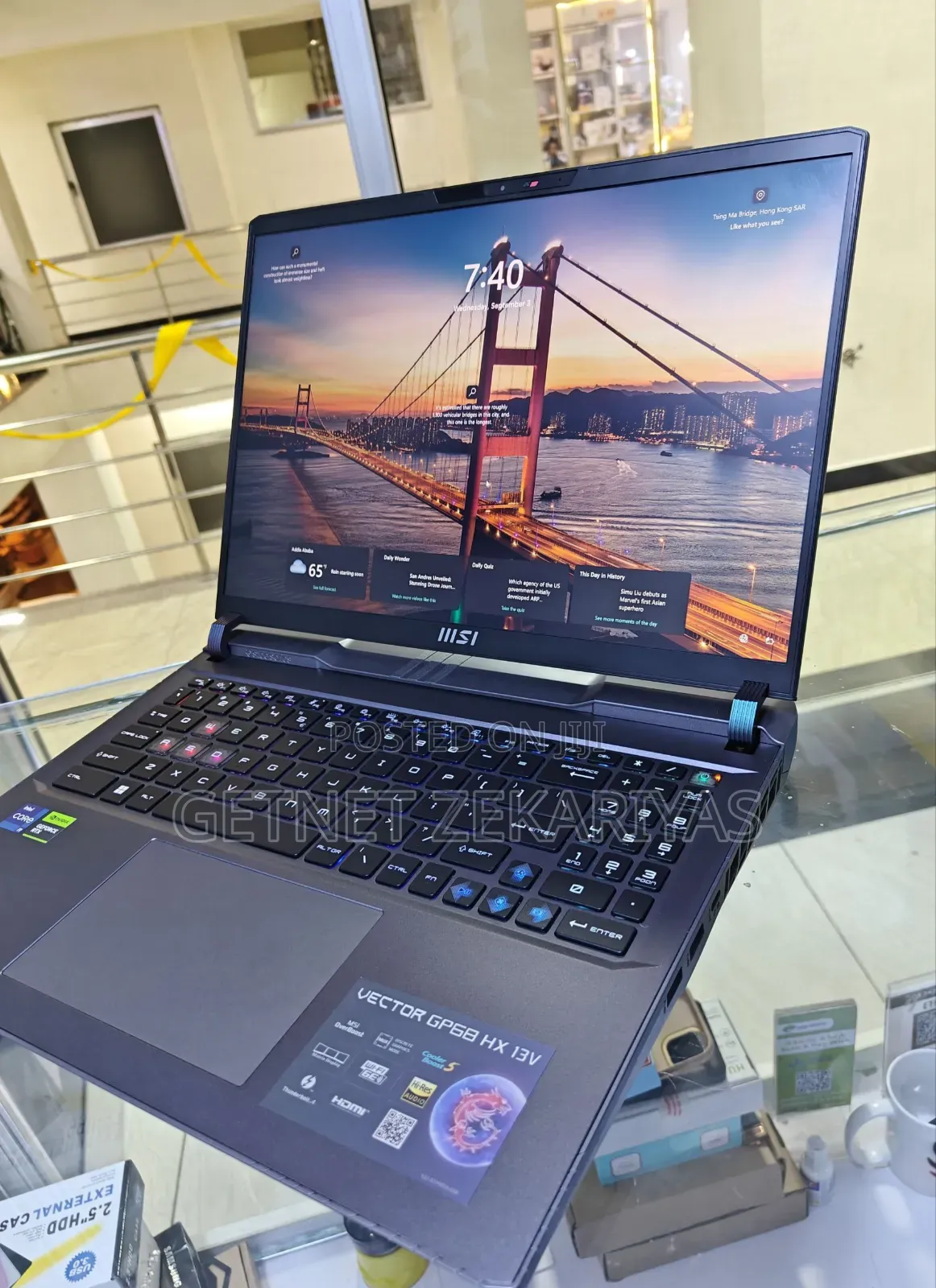 New Laptop MSI 16GB Intel Core I9 SSD 1T