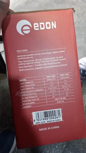 Edon Dc Inverter Welding Machine 250a ኤዶን መበየጃ 250አምፒር