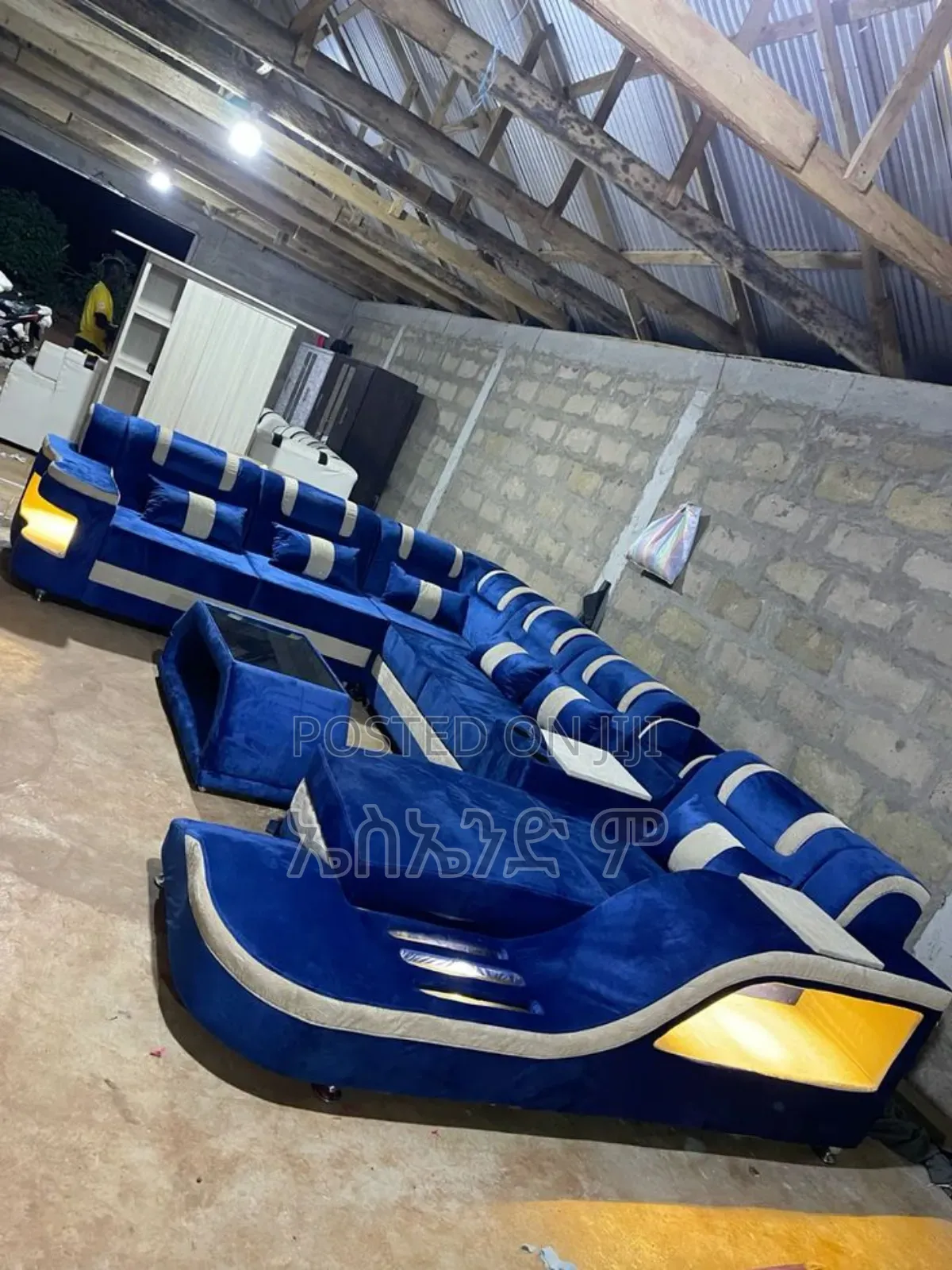 Adama Style Sofa With Table Led Light