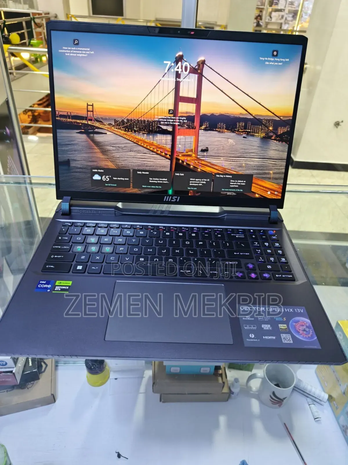 New Laptop MSI GF63 16GB Intel Core I9 SSD 1T