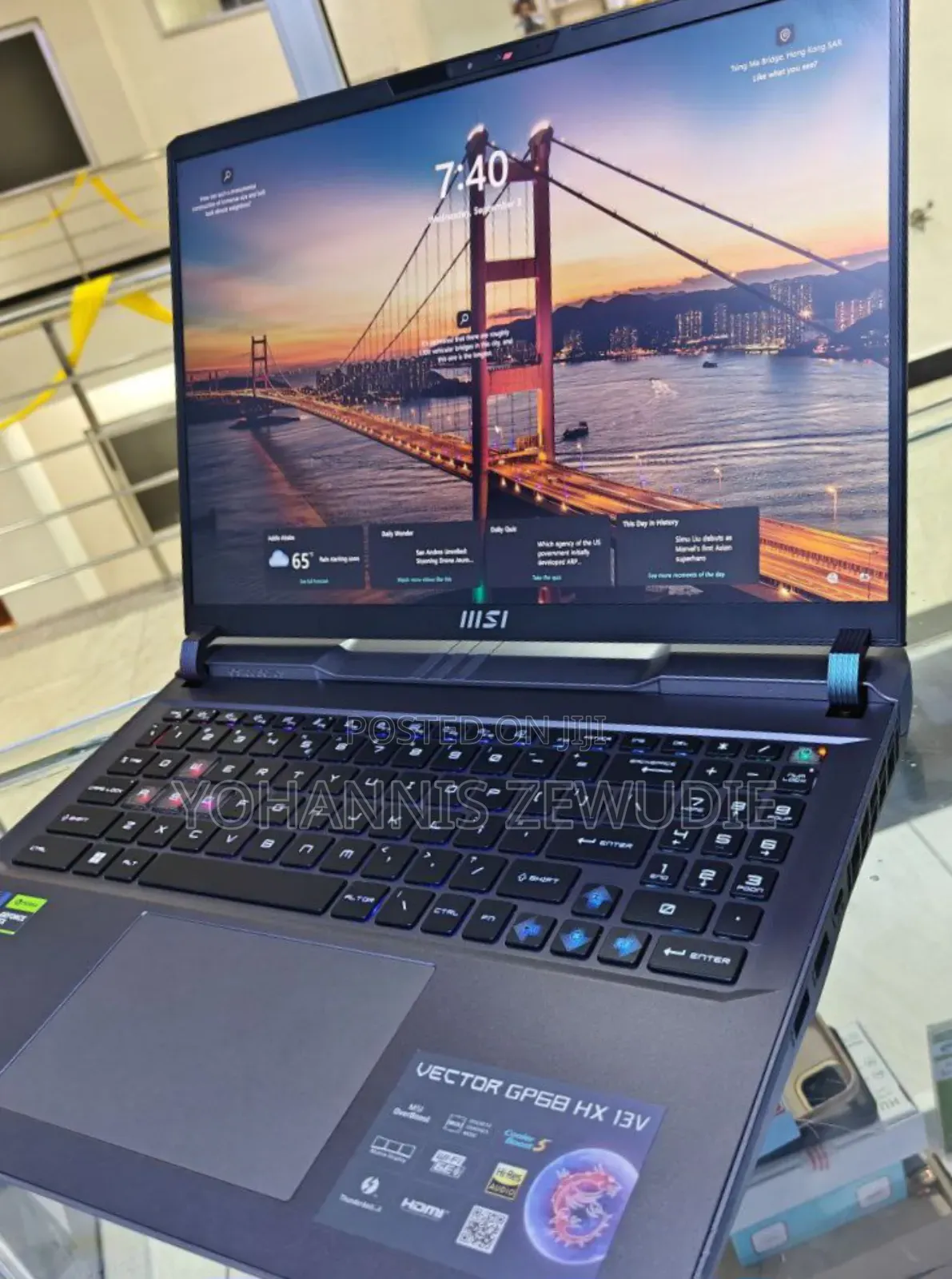 New Laptop MSI Vector GP68 HX 13V 16GB Intel Core I9 SSD 1T