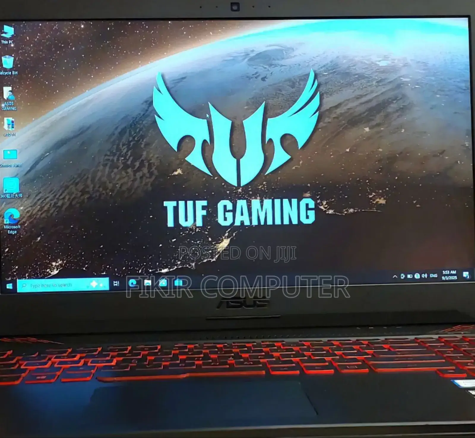 New Laptop Asus TUF Gaming A15 16GB Intel Core I7 SSD 128GB