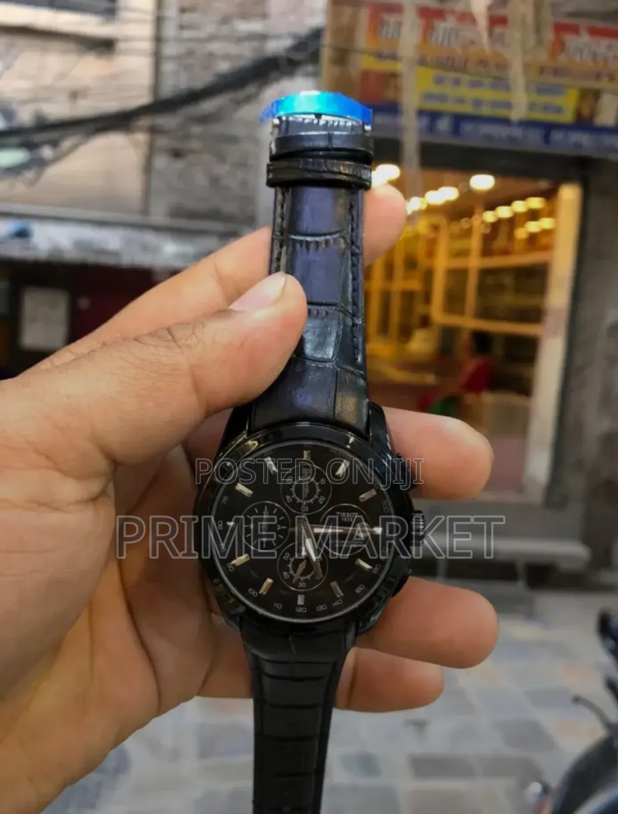 Tissot 1853 Black Leather Strap Chronograph Watch