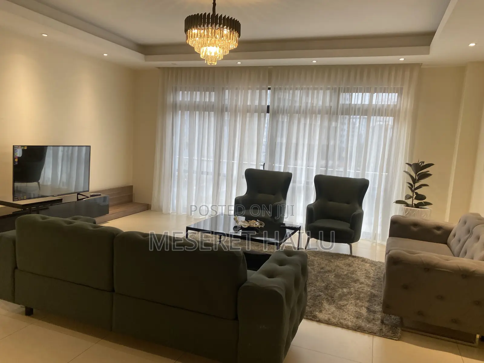 Furnished 3bdrm Apartment in Bole for rent