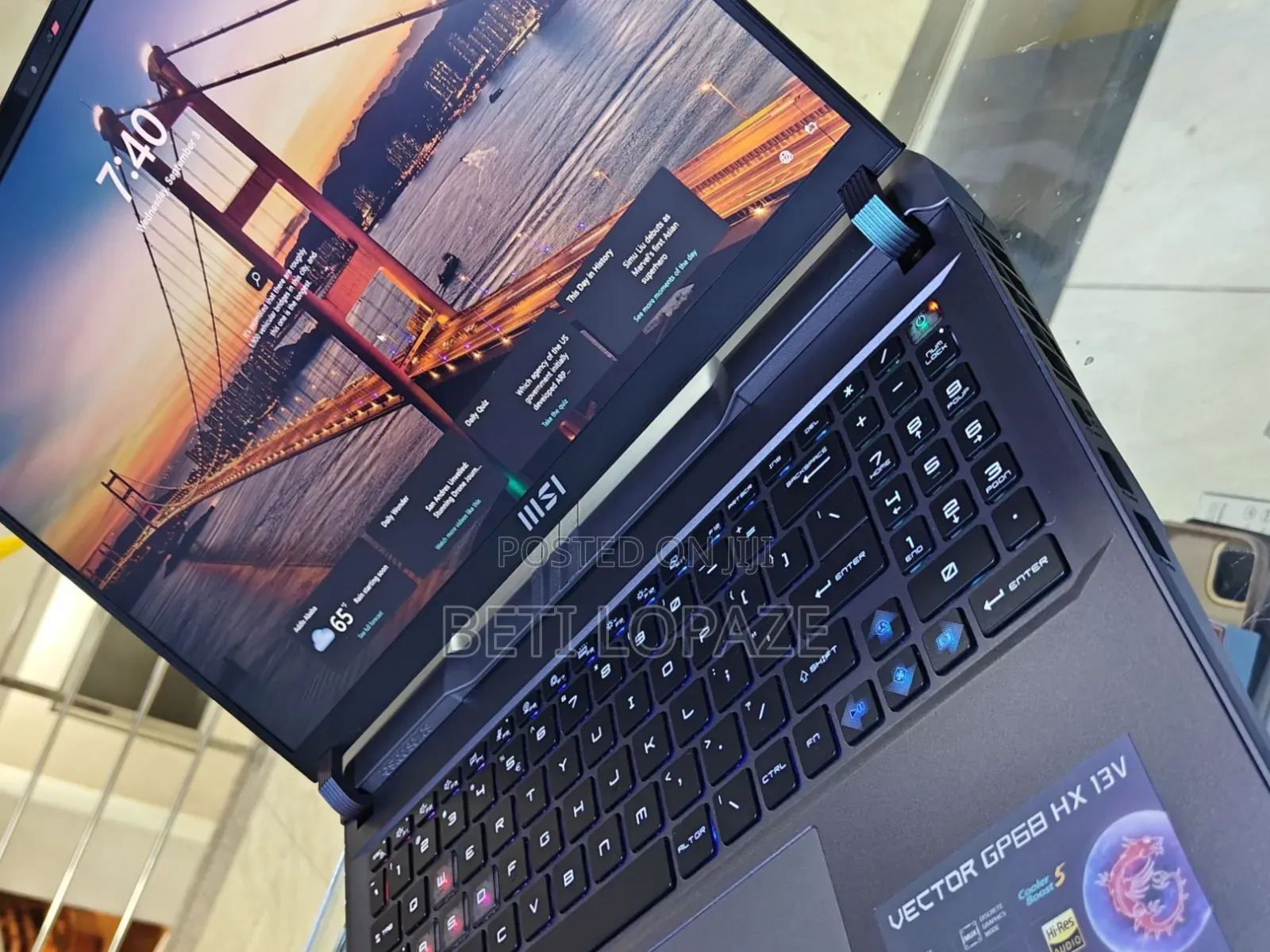 New Laptop MSI 16GB Intel Core I7 SSD 1T