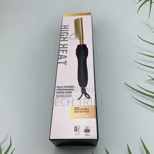 Photo - Electric Press Comb - Achieve Sleek Frizz-Free Hair in Minutes!