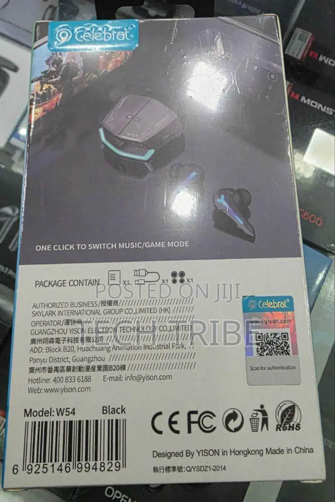 Celebrat W54 E-Sports Gamers Original Wireless Earbuds