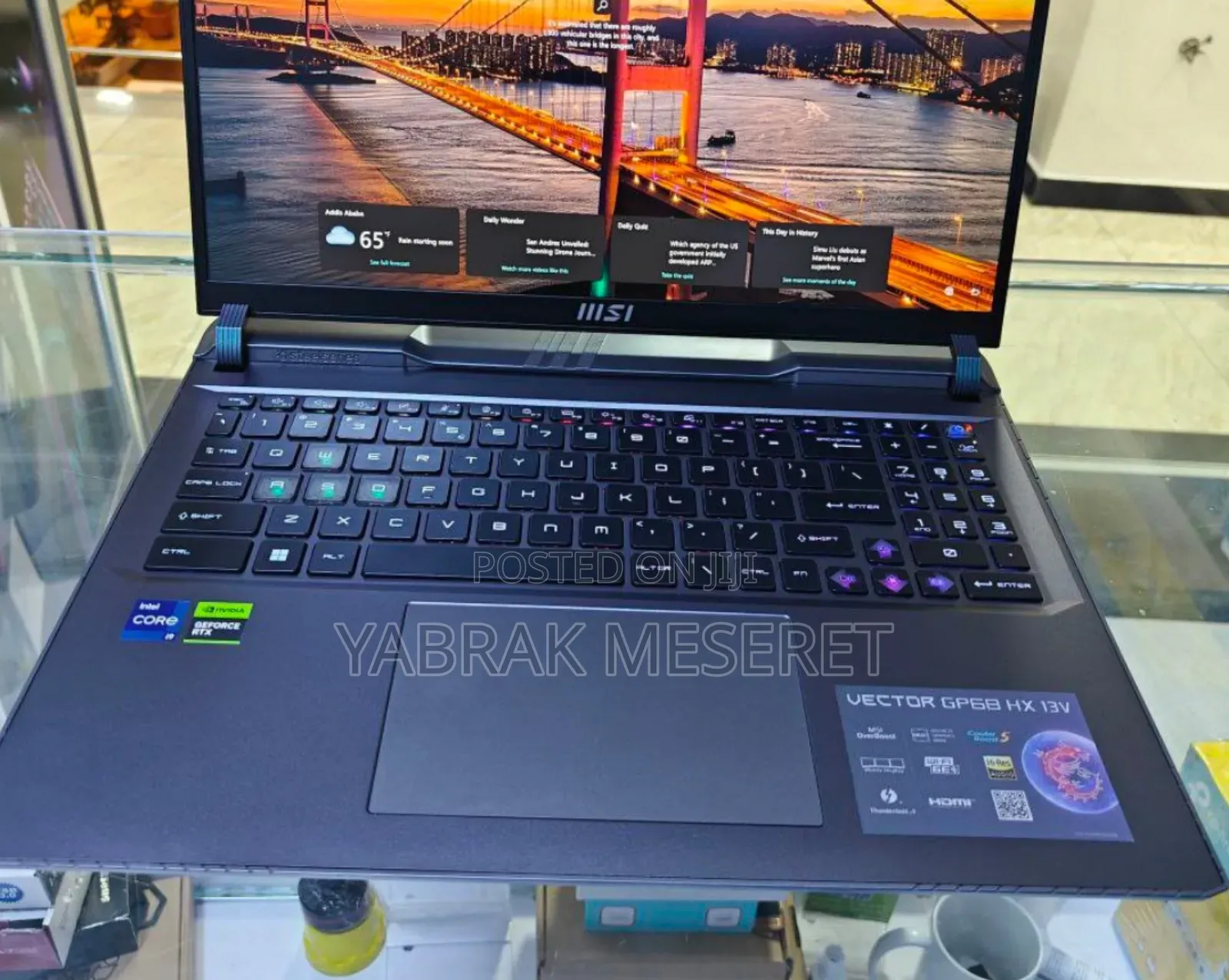 New Laptop MSI 16GB Intel Core I7 SSD 1T