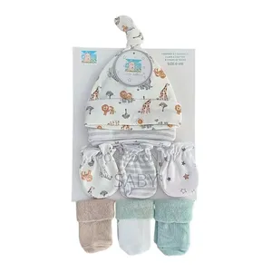 Photo - 9pc ( 3 Caps 3 Mitten 3 Pairs of Socks )