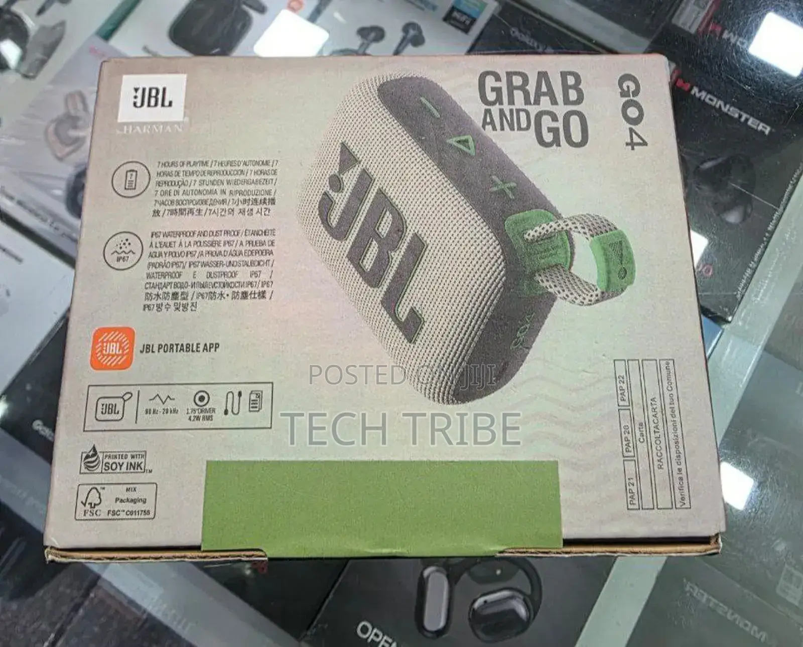 JBL Go 4 Portable Bluetooth Speaker - Grab and Go, Wherever You Go!