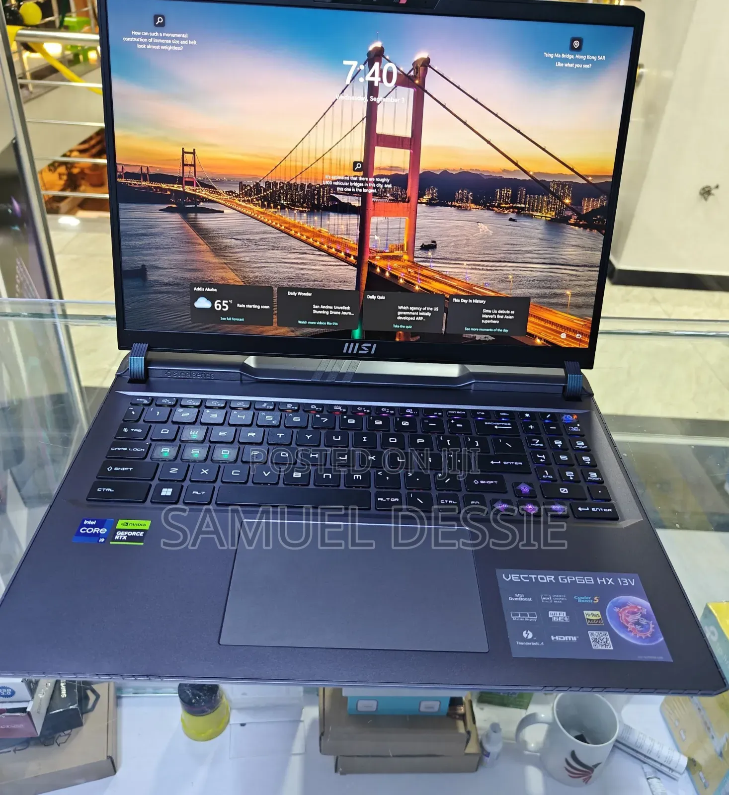 New Laptop MSI Vector GP68 HX 13V 16GB Intel Core I9 SSD 1T