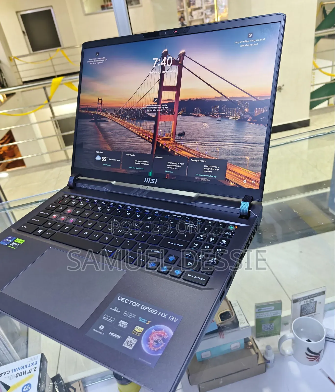 New Laptop MSI Vector GP68 HX 13V 16GB Intel Core I9 SSD 1T