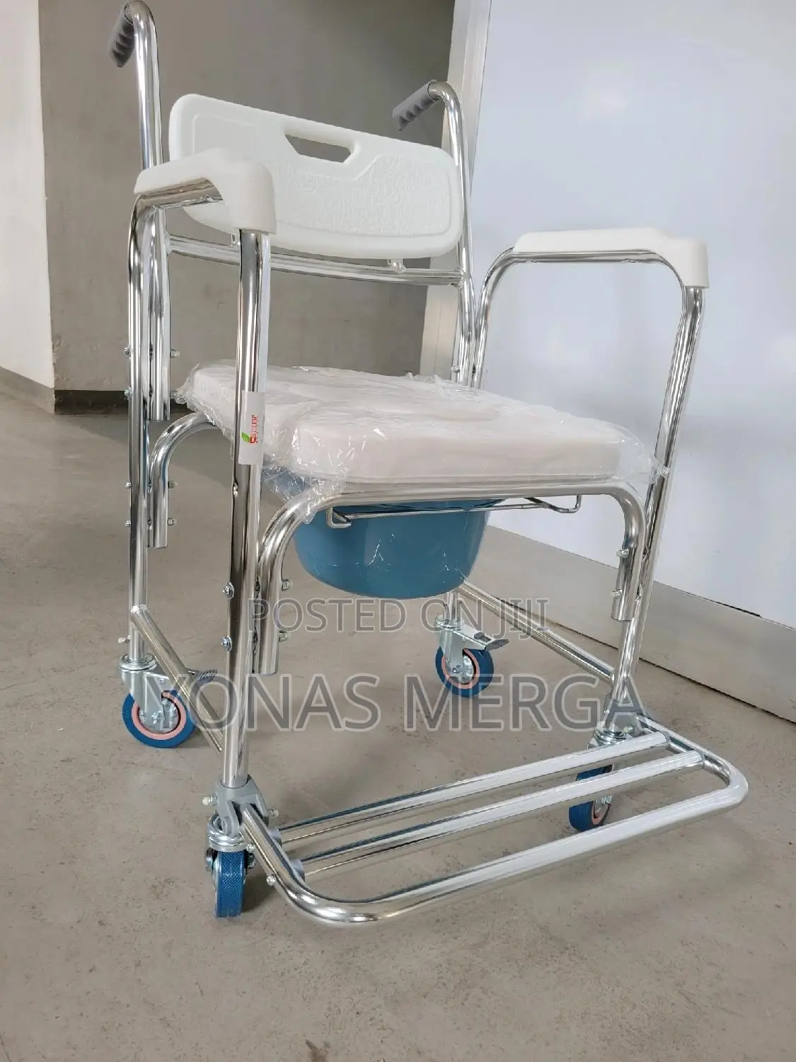 Shower Chair With Soft Padded鵼∆Commode Chair簽₮Multi-Purpose Chair