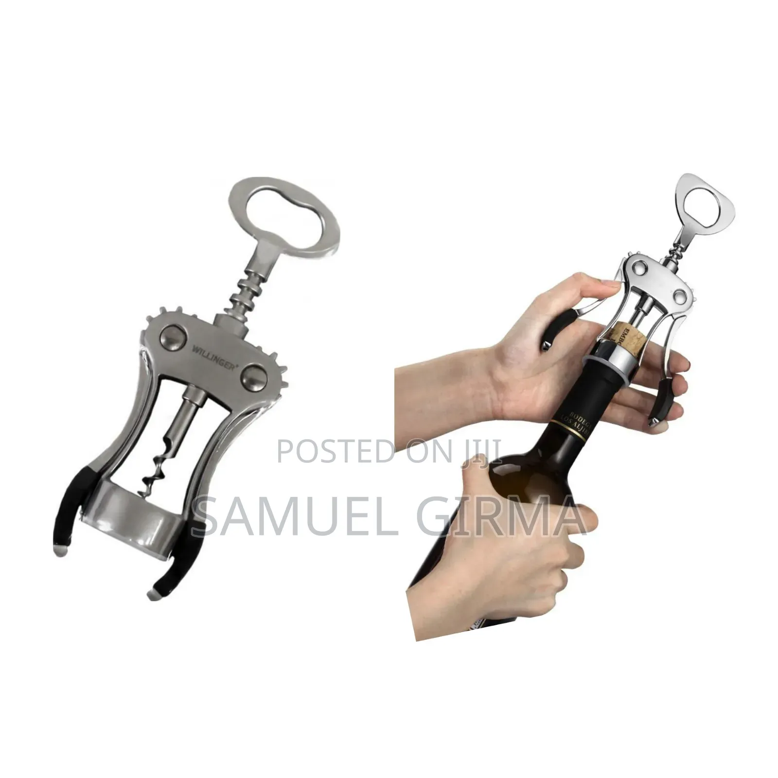 Winged Corkscrew
የውስኪ ፣ቢራ / ለስላሰ /ወይን መክፈቻ