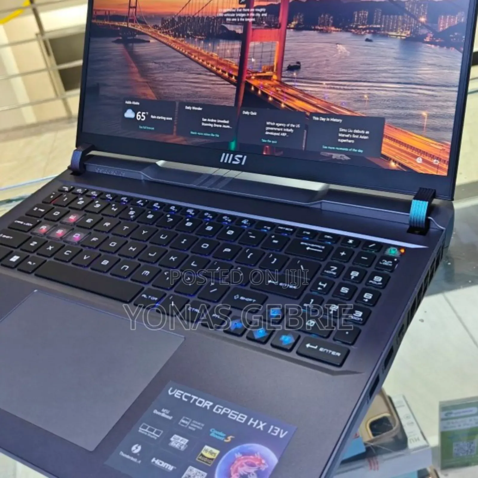 New Laptop MSI 16GB Intel Core I9 SSD 1T