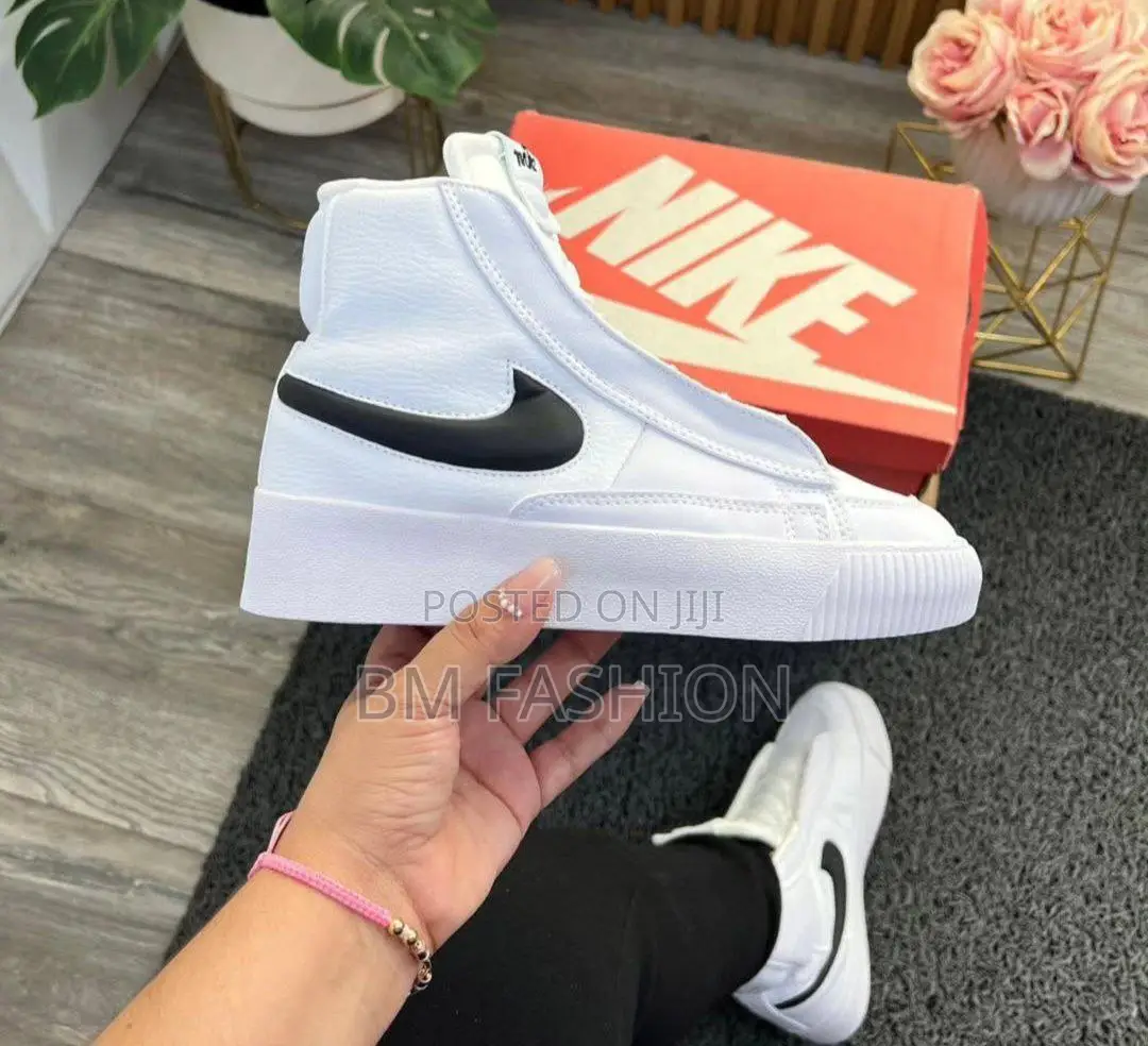 Nike Blazer Mid White Rubber Sole Quality Men's Footwear