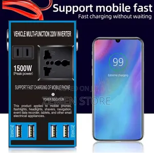 1500w Car Power Inverter 12/24v to 220v