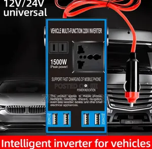 Photo - 1500w Car Power Inverter 12/24v to 220v