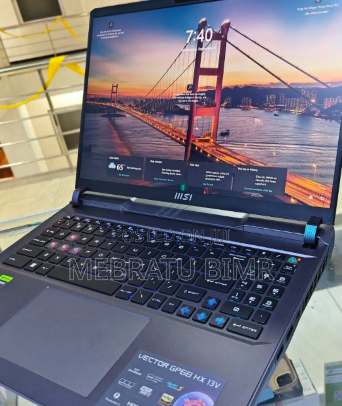 New Laptop MSI Vector GP68 HX 13V 16GB Intel Core I9 SSD 1T