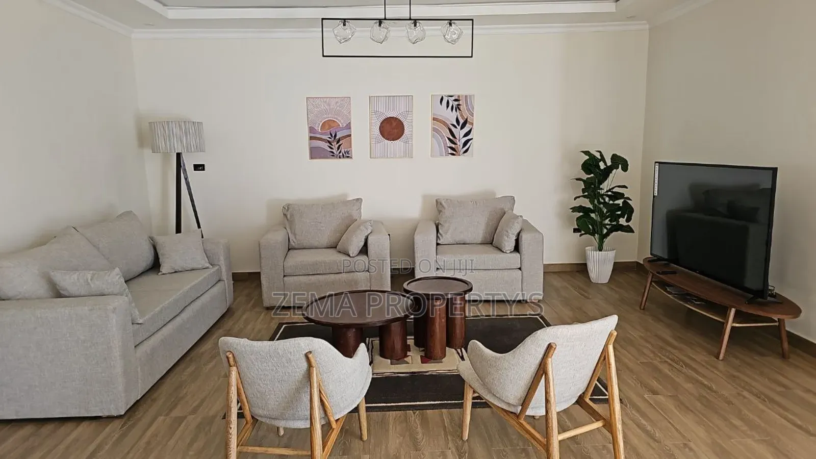 Furnished 3bdrm Apartment in Zema, Bole for rent