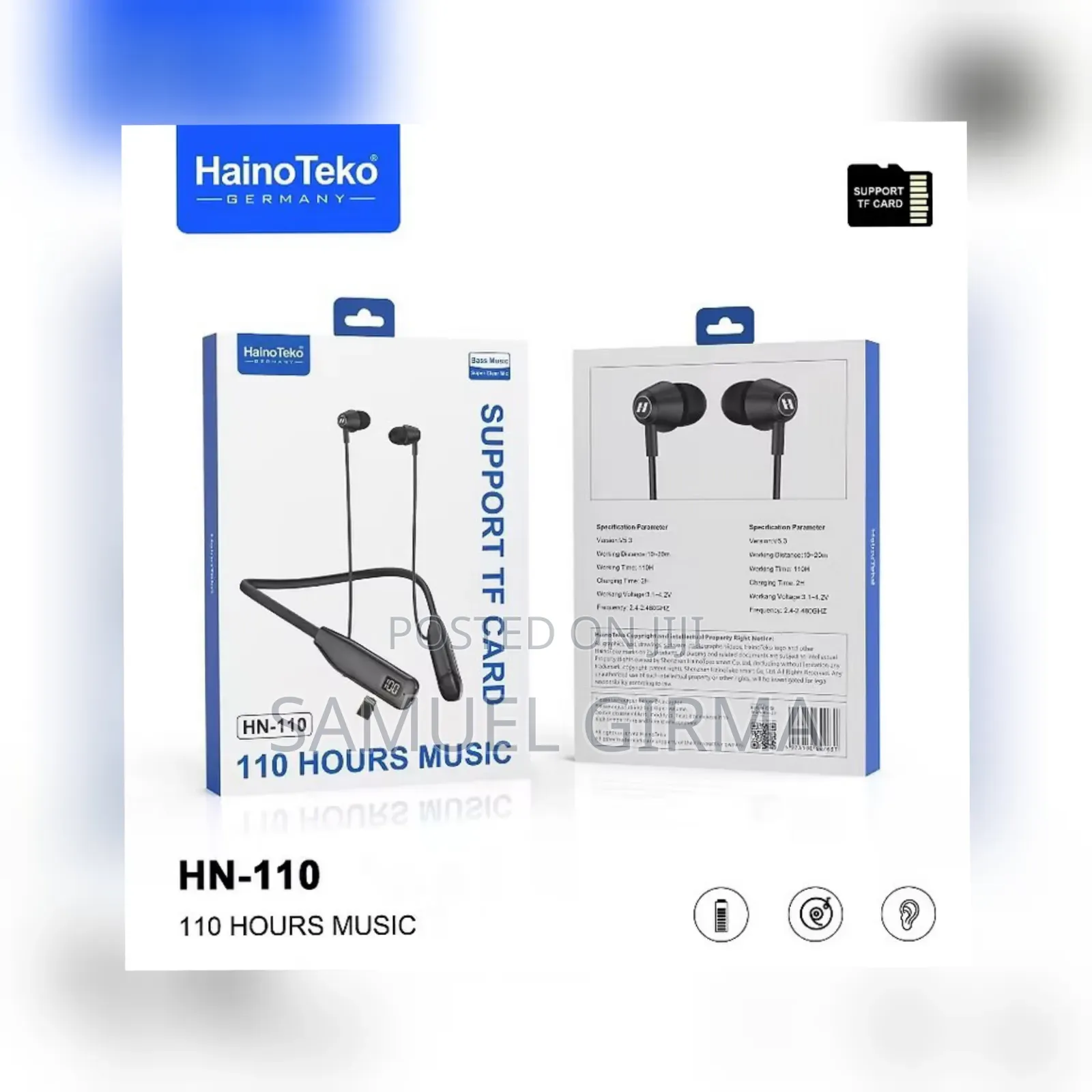 Haino Teko Hn110 Bluetooth Neck Band Earphone