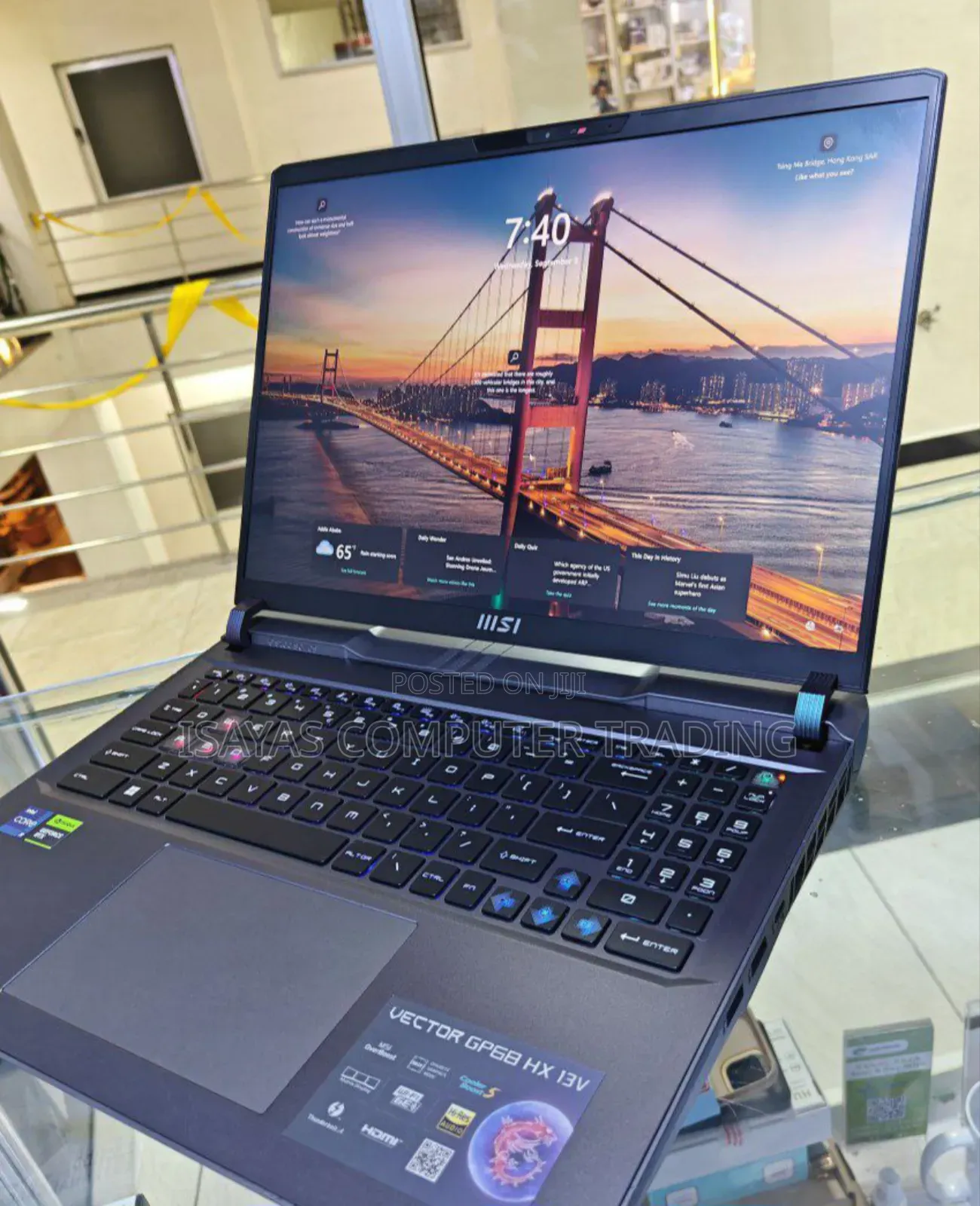 New Laptop MSI Vector GP68 HX 13V 16GB Intel Core I9 SSD 1T