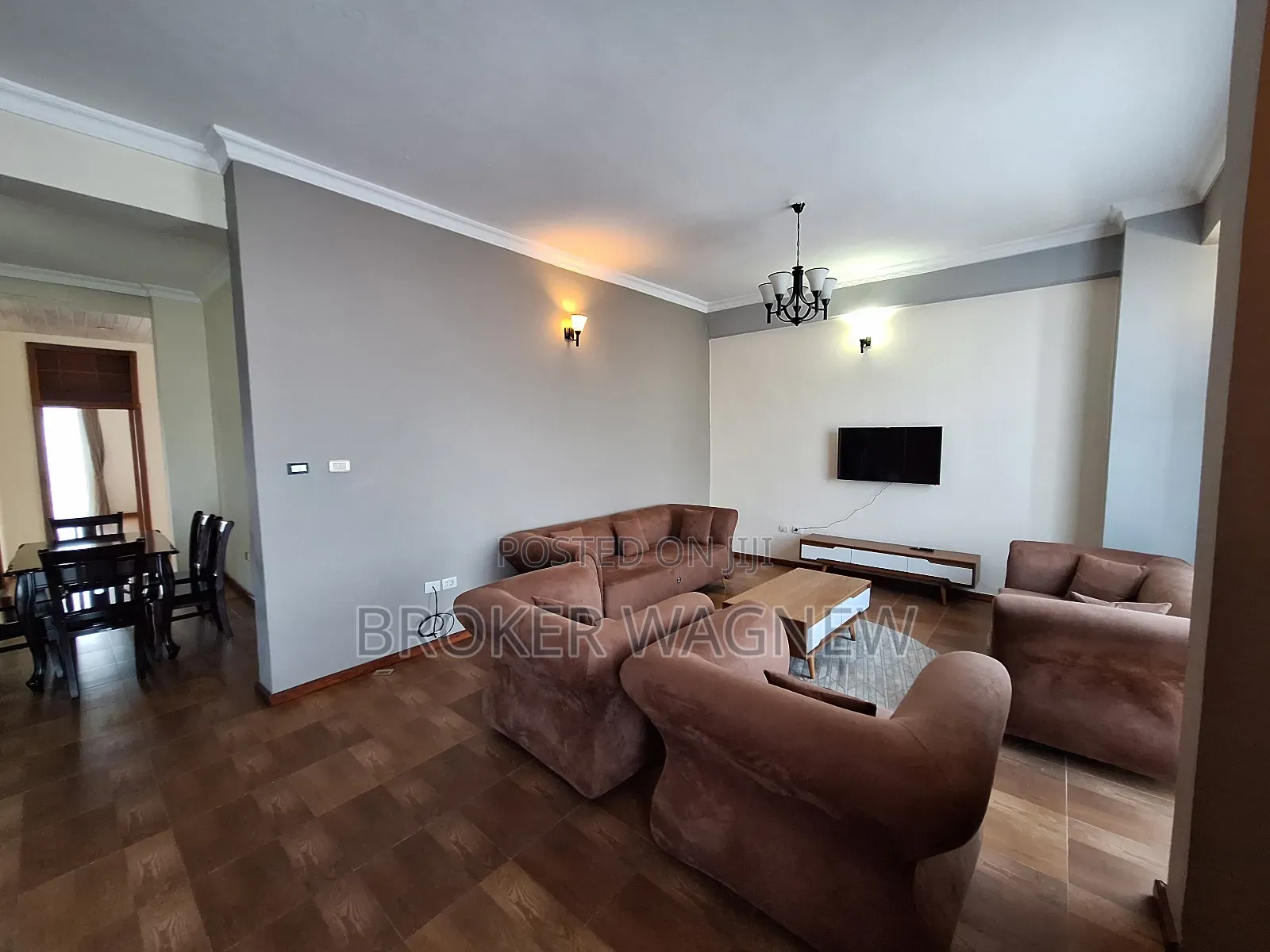 Furnished 3bdrm Apartment in Kirkos for rent