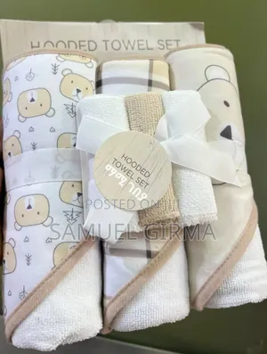 Photo - 3 Piece Ooded Towel, 3 Piece Washcloths
3ፎጣ 3መጠራረግያ
ማቀፊያ መቀበያ መጠራረግያ
