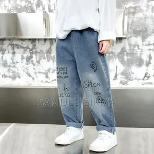 Mk- 0663 Toddler Boys Polished Jeans Versatile Pants Size: 2-7 Years