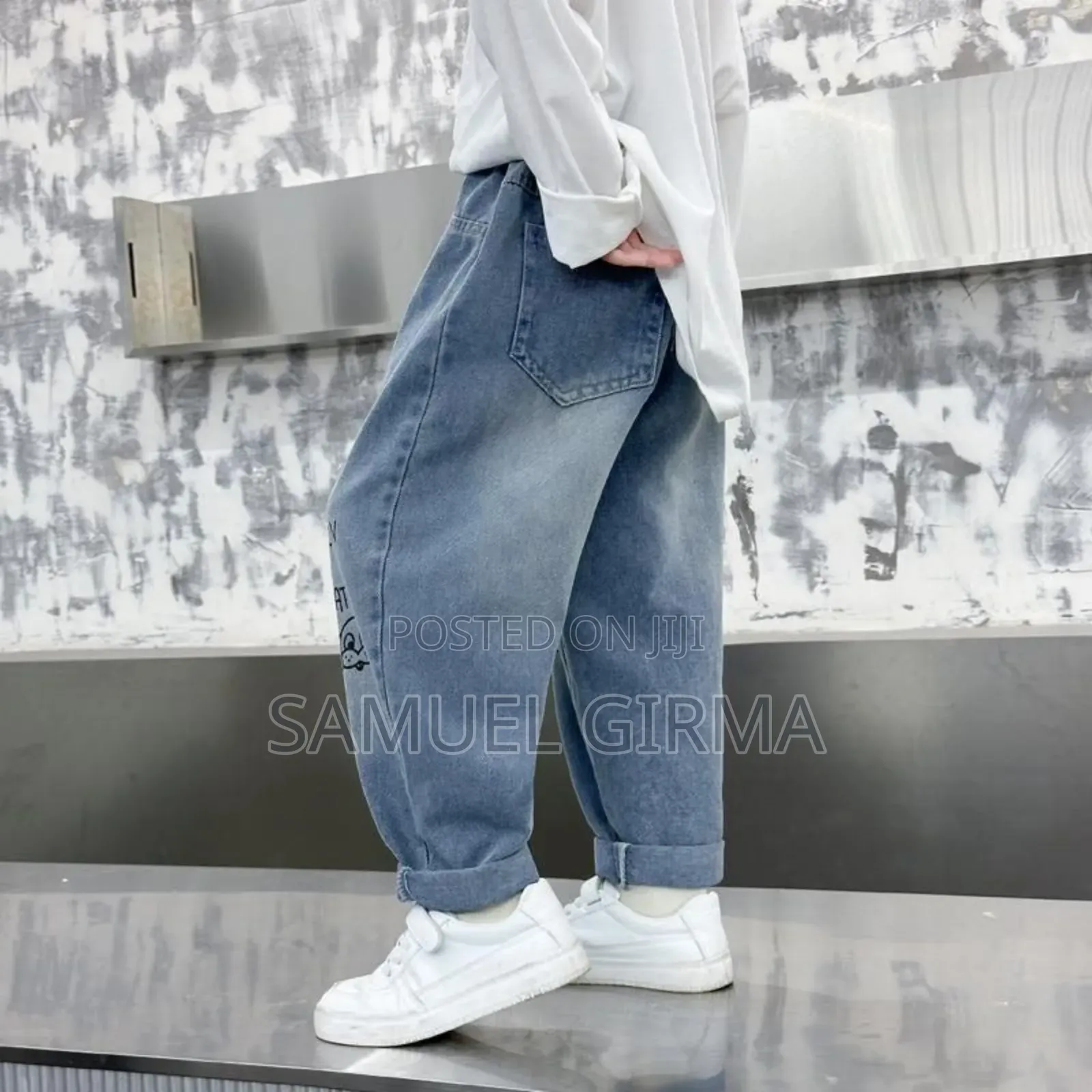 Mk- 0663 Toddler Boys Polished Jeans Versatile Pants Size: 2-7 Years