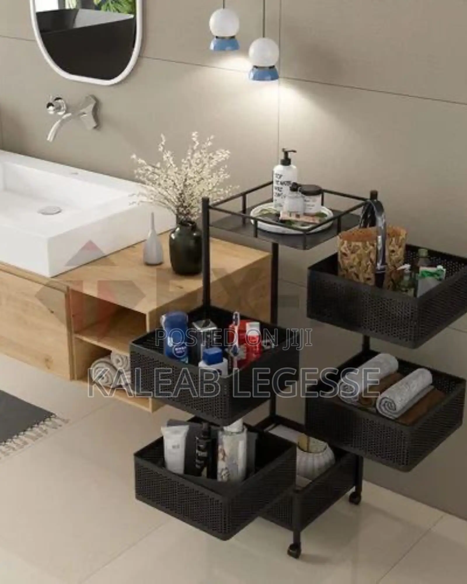 5 Layer Moveable Kitchen Storage Rack