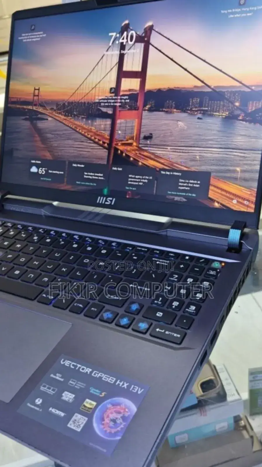 New Laptop MSI Vector GP68 HX 13V 16GB Intel Core I9 SSD 1T