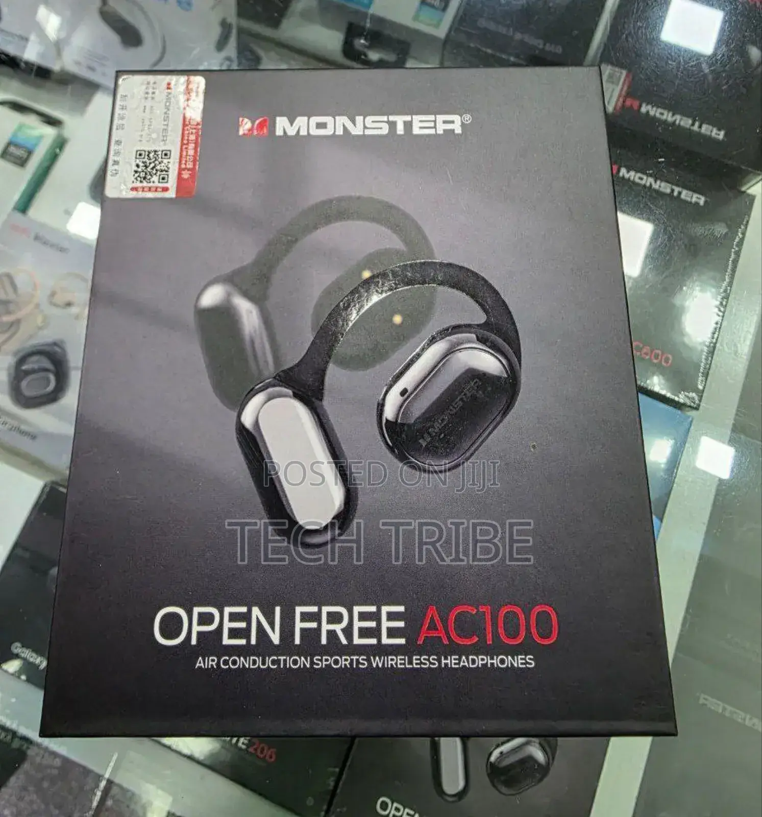 Monster Open Free Ac100 Wireless Headphones Hear Music, Hear the World