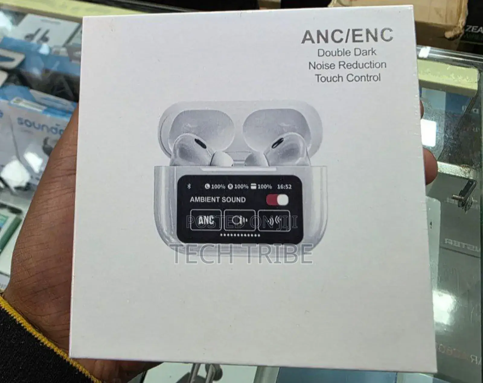 Touch Screen Anc/Enc Original Earbuds - Double Dark Noise Reduction!
