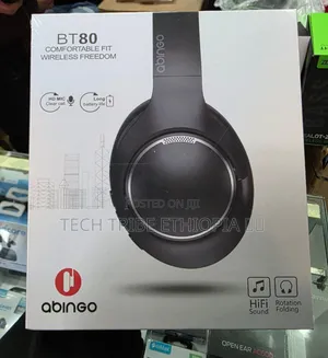 Photo - Abingo Bt80 Over-Ear Headphones - Comfortable Fit, Wireless Freedom!